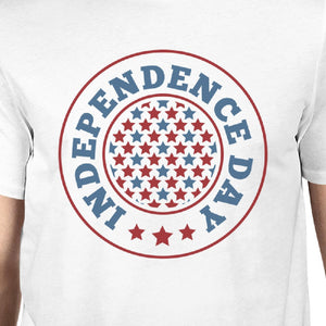 Independence Day American Flag Shirt Mens White 4th Of July T-Shirt - 365INLOVE