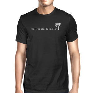 California Dreaming Mens Black T-Shirt Lightweight Summer Shirt - 365INLOVE
