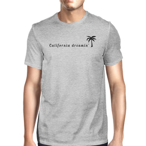California Dreaming Mens Grey T-Shirt Lightweight Summer Shirt - 365INLOVE