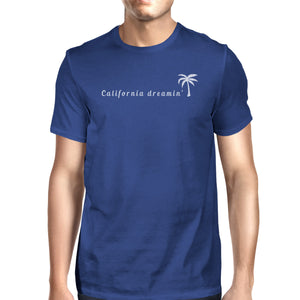 California Dreaming Mens Blue T-Shirt Lightweight Summer Shirt - 365INLOVE