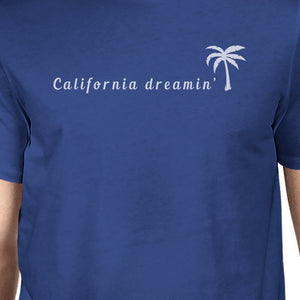 California Dreaming Mens Blue T-Shirt Lightweight Summer Shirt - 365INLOVE