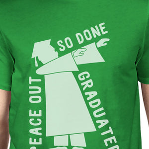 Graduated Dab Dance Mens Green Shirt