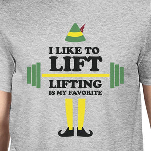 I Like To Lift Lifting Is My Favorite Mens Grey Shirt