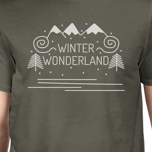 Winter Wonderland Mens Dark Grey Shirt