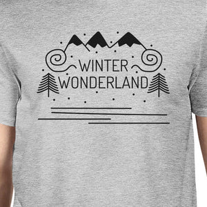 Winter Wonderland Mens Grey Shirt