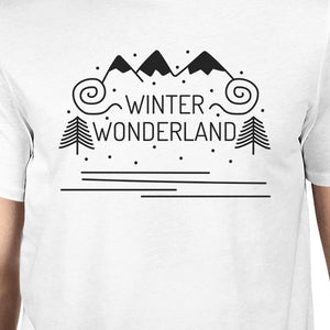 Winter Wonderland Mens White Shirt