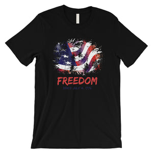 Freedom Since Mens Graphic T-Shirt Funny 4th of July Outfit For Men