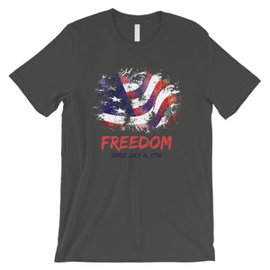 Freedom Since Mens Graphic T-Shirt Funny 4th of July Outfit For Men