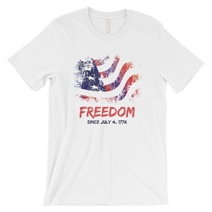 Freedom Since Mens Graphic T-Shirt Funny 4th of July Outfit For Men