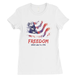 Freedom Since Womens Cute Graphic T-Shirt Funny 4th of July Outfit