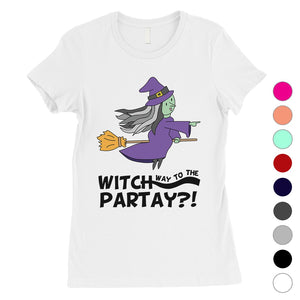 Witch Way To Partay Womens T-Shirt