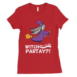 Witch Way To Partay Womens T-Shirt