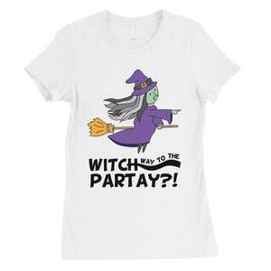 Witch Way To Partay Womens T-Shirt