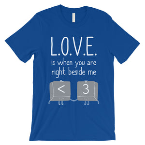 Love When You Are Beside Me Mens T-Shirt Cute Valentine's Day Gift