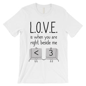 Love When You Are Beside Me Mens T-Shirt Cute Valentine's Day Gift