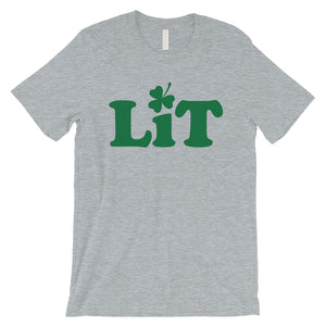 Lit Shamrock Mens Tee Gag St. Patrick's Day T-Shirt Gift For Him