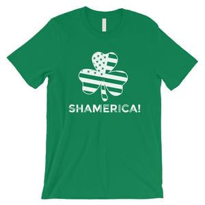 Shamerica Flag Mens Tee Gag St. Patrick's Day T-Shirt Gift For Him