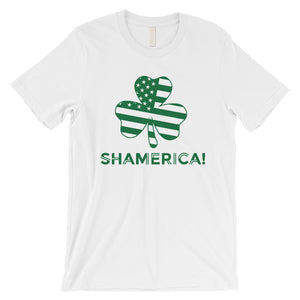 Shamerica Flag Mens Tee Gag St. Patrick's Day T-Shirt Gift For Him