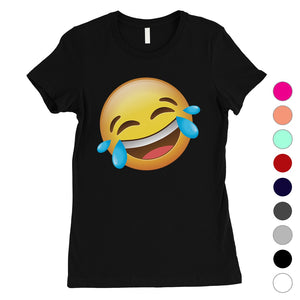 Emoji-Laughing Womens Silly Cool Halloween T-Shirt Gift for Friend