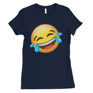 Emoji-Laughing Womens Silly Cool Halloween T-Shirt Gift for Friend