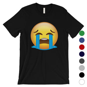 Emoji-Crying Mens Sad Mood Feelings Emoji Costume T-Shirt Gag Gift