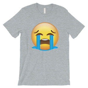 Emoji-Crying Mens Sad Mood Feelings Emoji Costume T-Shirt Gag Gift