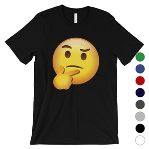 Emoji-Thinking Mens Thoughtful Funny Cute Halloween T-Shirt Gift