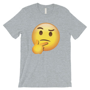 Emoji-Thinking Mens Thoughtful Funny Cute Halloween T-Shirt Gift