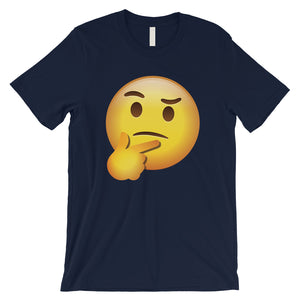 Emoji-Thinking Mens Thoughtful Funny Cute Halloween T-Shirt Gift