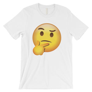 Emoji-Thinking Mens Thoughtful Funny Cute Halloween T-Shirt Gift