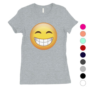 Emoji-Smiling Womens Cool Amazing Perfect Fun T-Shirt Friend Gift