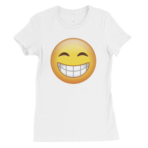 Emoji-Smiling Womens Cool Amazing Perfect Fun T-Shirt Friend Gift