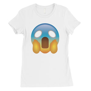 Emoji-Screaming Womens Awesome Playful Great T-Shirt Costume Gift