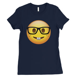 Emoji-Nerd Womens Adorable Great Thoughtful Funny T-Shirt Costume