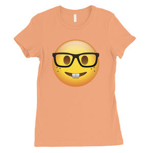 Emoji-Nerd Womens Adorable Great Thoughtful Funny T-Shirt Costume