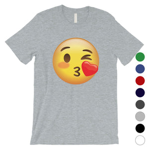 Emoji-Wink Kiss Mens Flirty Loving Thoughtful T-Shirt Friend Gift