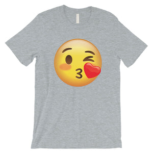 Emoji-Wink Kiss Mens Flirty Loving Thoughtful T-Shirt Friend Gift