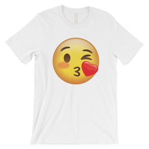 Emoji-Wink Kiss Mens Flirty Loving Thoughtful T-Shirt Friend Gift