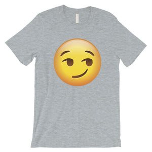 Emoji-Smirking Mens Cool Awesome Funny Sweet T-Shirt Birthday Gift