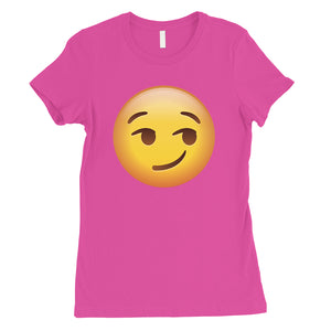 Emoji-Smirking Womens Amazing Cute Halloween T-Shirt Friend Gift