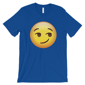 Emoji-Smirking Mens Cool Awesome Funny Sweet T-Shirt Birthday Gift