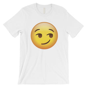 Emoji-Smirking Mens Cool Awesome Funny Sweet T-Shirt Birthday Gift