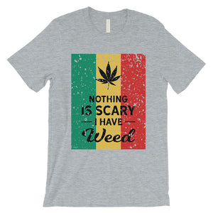 Nothing Scary Weed Mens Relaxed Cool Halloween Costume T-Shirt Gift