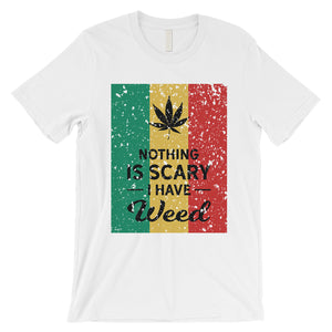 Nothing Scary Weed Mens Relaxed Cool Halloween Costume T-Shirt Gift