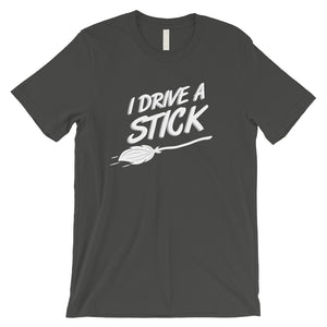 I Drive A Stick Cute Halloween Costume Funny Mens T-Shirt