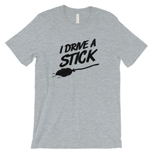 I Drive A Stick Cute Halloween Costume Funny Mens T-Shirt