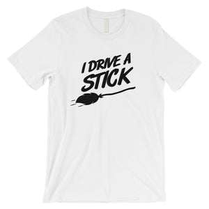 I Drive A Stick Cute Halloween Costume Funny Mens T-Shirt