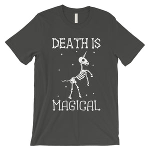 Death is Megical Unicorn Skeleton Funny Halloween Mens T-Shirt