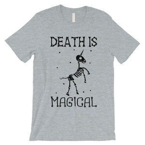 Death is Megical Unicorn Skeleton Funny Halloween Mens T-Shirt