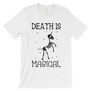 Death is Megical Unicorn Skeleton Funny Halloween Mens T-Shirt